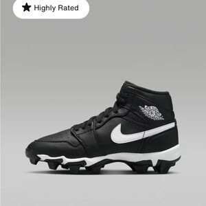 Nike Kids Black and White Cleat Sneakers